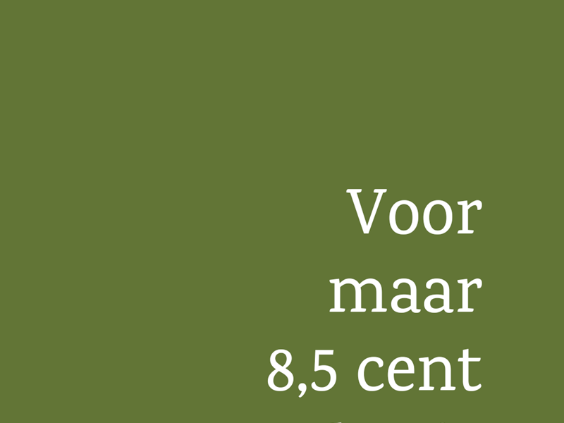 Verse koffie voor maar 8,5 cent per kopje