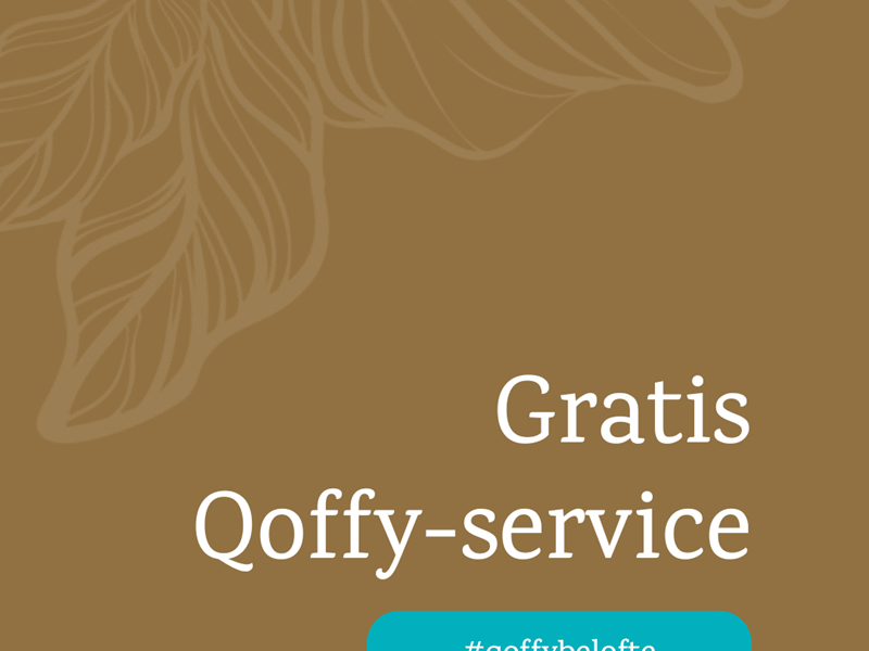 Gratis Qoffy-service bij je zakelijke koffie